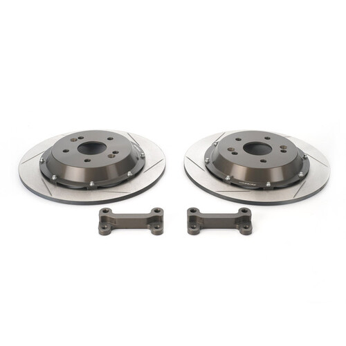 Paragon 2-piece Rotors Rear Pair 324mm x 9mm (12.76" x 0.35") - Honda Civic Type R FD2 - Larger Rotor