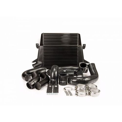 Process West Stage 1 Intercooler Kit (Stepped Core) (suits Ford Falcon FG) - Black