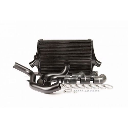 Process West Front Mount Intercooler Kit w/Black Core, Black Piping for Ford Focus ST Mk3 LW/LZ [PWFMIC05B]
