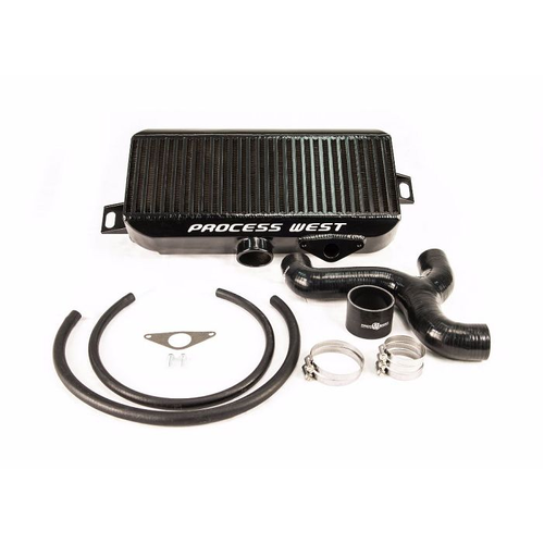 Process West Top Mount Intercooler Kit Black for Subaru STI 08-21 [PWTMIC06B]