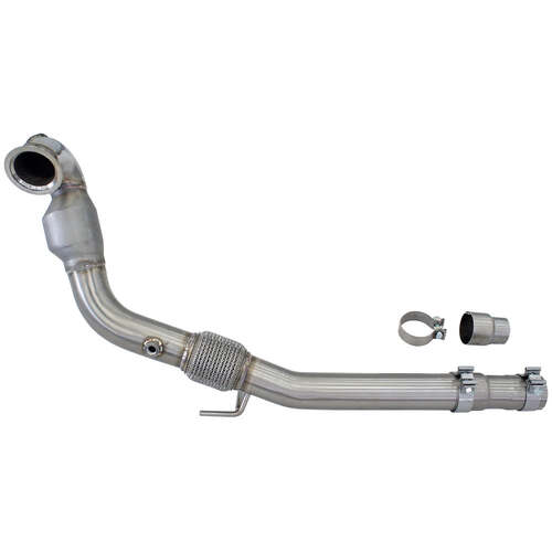 Invidia Q300 Turbo Back Exhaust - Rolled Titanium Blue Tips - VW Golf GTI Mk7