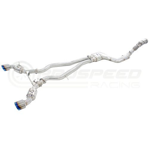 Invidia Dual N1 Turbo Back Exhaust w/Catless Down Pipe, Ti Tips fits Toyota Supra A90 19+