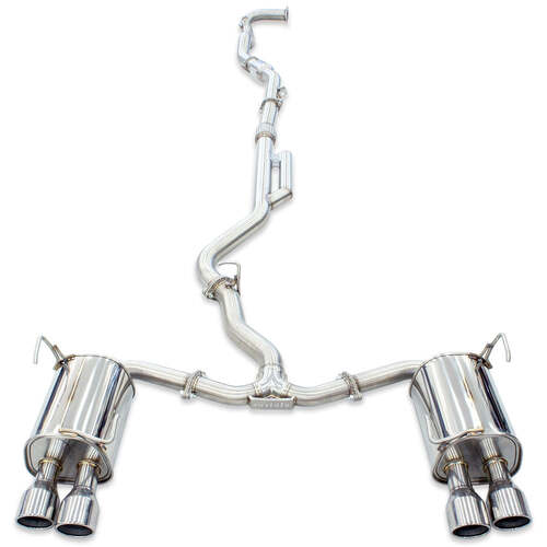 Invidia Q300 Turbo Back Exhaust - Rolled Polished Stainless Tips - Subaru WRX VB 22+ (Sedan CVT Auto)