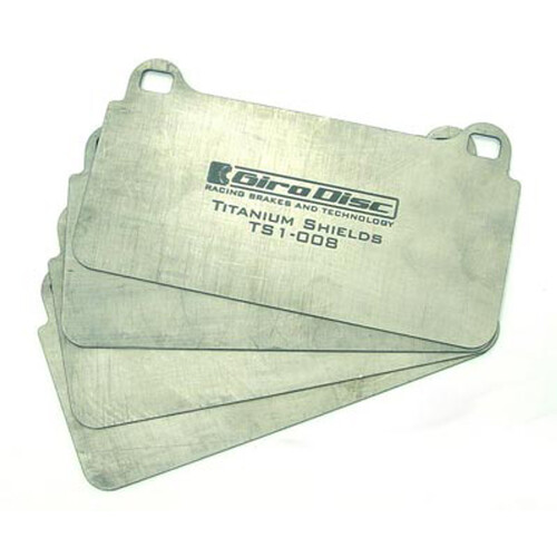 Girodisc Titanium Pad Shields for StopTech ST40 caliper