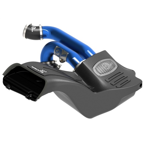 aFe Momentum XP 'Alpha Raptor' Cold Air Intake System - Blue w/Pro DRY S Filter Media - Ford F-150 Raptor 17-20 V6-3.5L(tt)