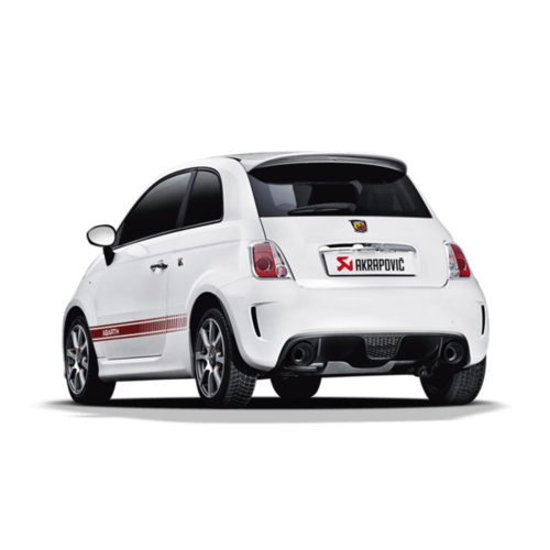 Akrapovic Slip-On Line (SS) for Abarth 500 with Carbon Tailpipes