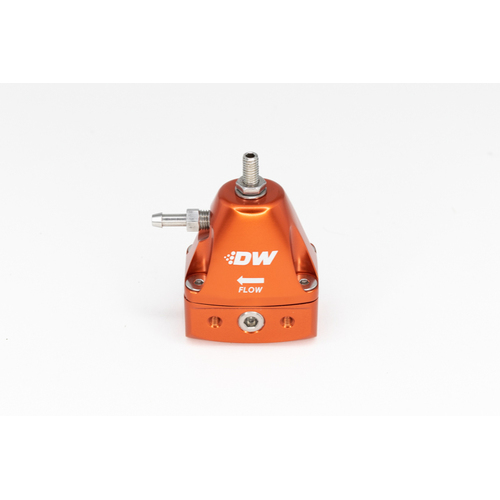 DeatschWerks DWR1000iL In-Line Adjustable Fuel Pressure Regulator - Orange [6-1001-FRO]