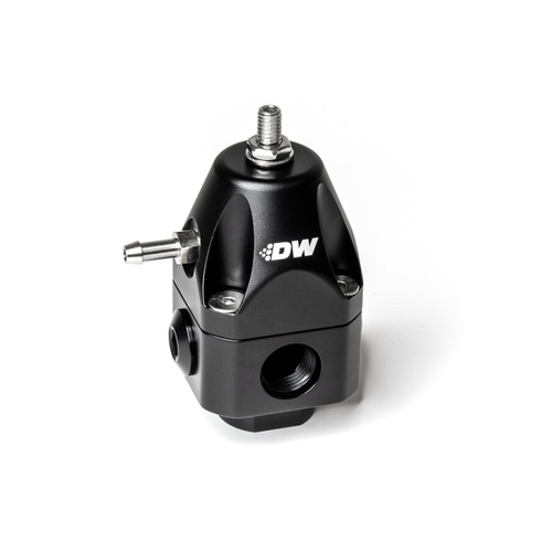 DeatschWerks DWR1000c Adjustable Fuel Pressure Regulator -6AN - Anodised Black [6-1002-FRB]