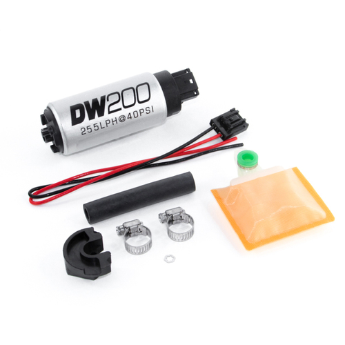 DeatschWerks DW200 255lph In-Tank Fuel Pump w/Install Kit  (for Silvia 89-94/Q45 91-01) [9-201-0766]