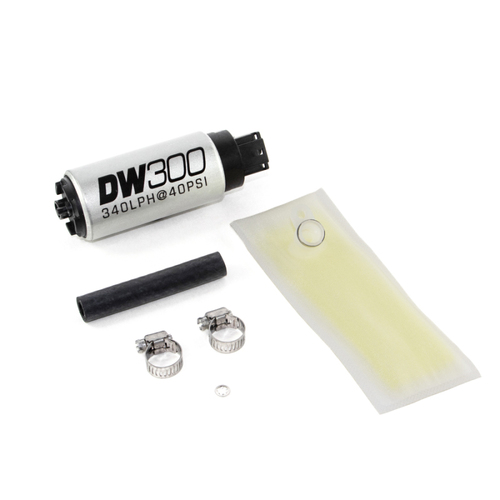 DeatschWerks DW300 340lph In-Tank Fuel Pump w/Install Kit  (for Integra 94-01/Civic 92-00) [9-301-0846]