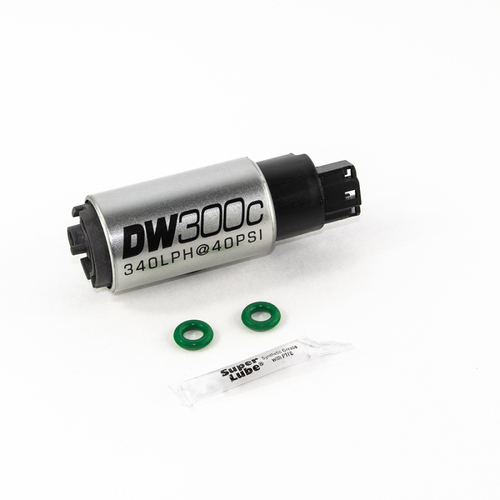 DeatschWerks DW300C 340lph Compact Fuel Pump w/Install Kit  (for RSX 02-06/Civic 01-05) [9-307-1009]