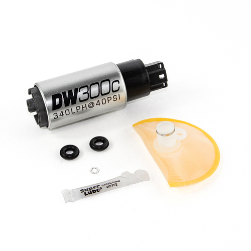 DeatschWerks DW300C 340lph Compact Fuel Pump w/Install Kit  (for Commodore Gen IV 07-13) [9-307-1018]