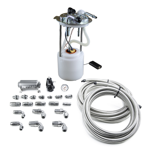 DeatschWerks DW400 Pump Module w/CPE Plumbing Kit  (for Suburban/Avalanche/Escalade 05-19) [9-401-601-7015]