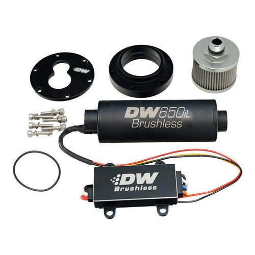 DeatschWerks In-Tank Pump Adapter + DW650iL Brushless 650lph Fuel Pump, for 3.5L Surge Tank [9-650-C105-5009]