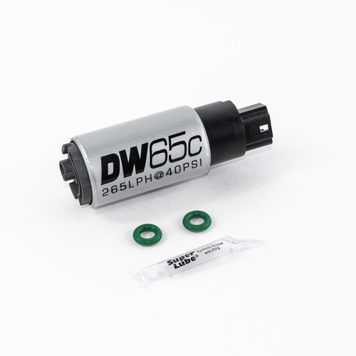 DeatschWerks DW65C 265lph Compact Fuel Pump w/Install Kit  (for RSX 02-06/Civic 01-05) [9-651-1009]