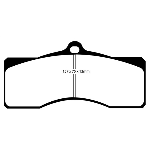 EBC Brake Pads [DP31155C] for 68-69 Chevrolet Camaro (1st Gen) 4.9 Redstuff Front 