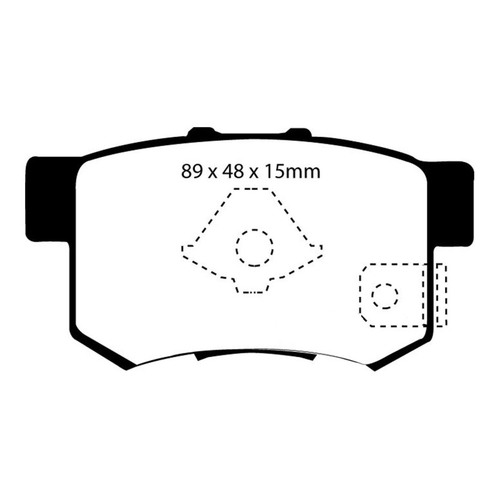 EBC Brake Pads [DP31193/2C] for 10-12 Acura RDX 2.3 Turbo Redstuff Rear 