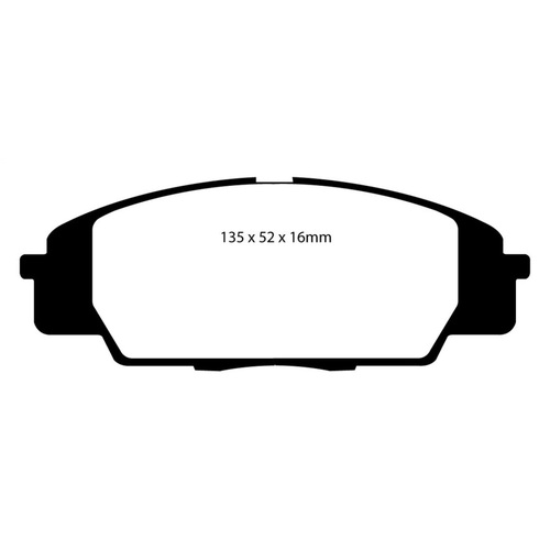 EBC Brake Pads [DP31254C] for 07-11 Acura CSX (Canada) 2.0 Type S Redstuff Front 