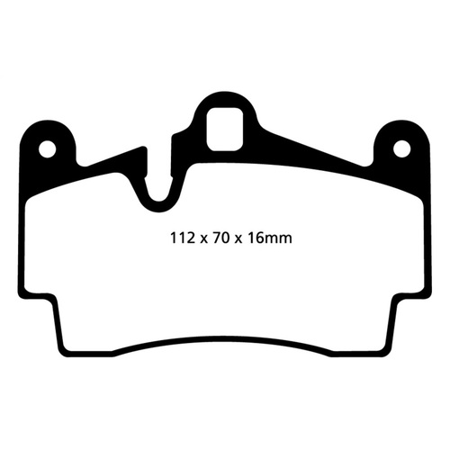EBC Brake Pads [DP31474C] for 04-07 Porsche Cayenne 3.2 Redstuff Rear 