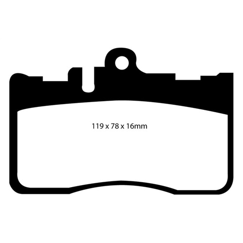 EBC Brake Pads [DP31622C] for 01-06 Lexus LS430 4.3 Redstuff Front 