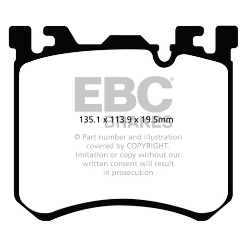 EBC Brake Pads [DP32091C] for 10-13 BMW X5M 4.4 Twin Turbo Redstuff Front 