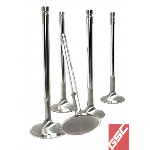 GSC P-D Subaru EJ205/EJ207/EJ257 Chrome Polished Super Alloy Exhaust Valve - 32mm Head - Set of 50 [B2015-50]