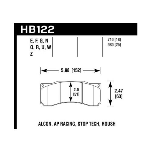 Hawk 2007 Ford Mustang Saleen S281 Extreme HPS 5.0 Front Brake Pads