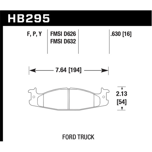 Hawk Super Duty Street Brake Pads (HB295P.630)