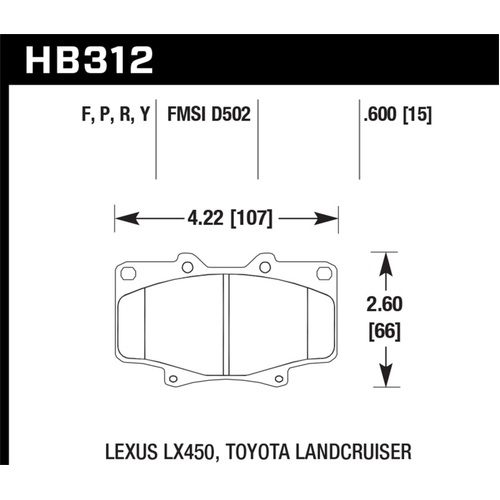 Hawk HPS Street Brake Pads