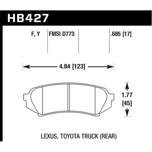 Hawk HPS Street Brake Pads (HB427F.685)