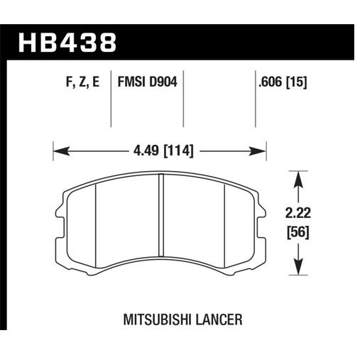 Hawk HPS Street Brake Pads (HB438F.606)