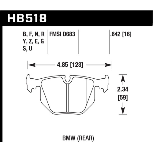 Hawk LTS Street Brake Pads (HB518Y.642)