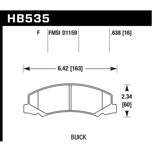 Hawk HPS Street Brake Pads (HB535F.638)