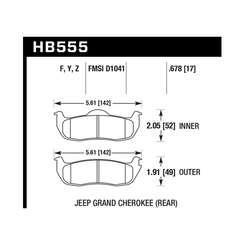 Hawk 06-10 Jeep Commander / 05-10 Grand Cherokee / 05-10 Armada / 04 Pathfinder / 04-10 Tital 5.6L /