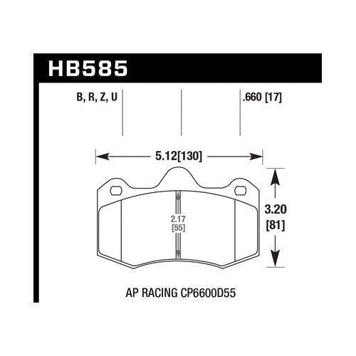 Hawk 12-14 McLaren MP4-12C HPS 5.0 Front Brake Pads