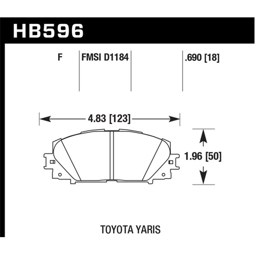 Hawk HPS Street Brake Pads (HB596F.690)