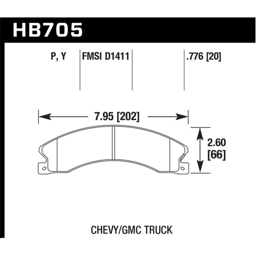 Hawk Chevy/GMC Express/Silverado/Savana/Sierra 15/25/35/4500 SuperDuty Rear LTS Brake Pads