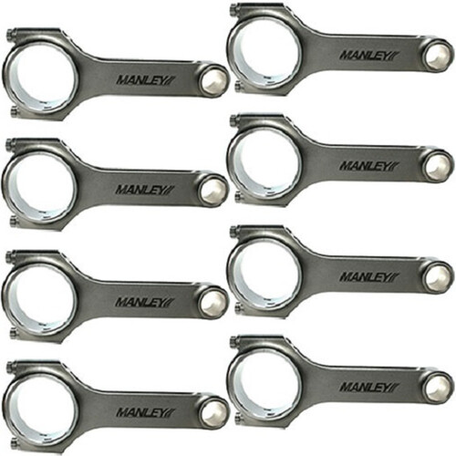 Manley Connecting Rods for Chevy Small Block LS-1 5.700in H Beam w/ ARP 2000 - Set of 8