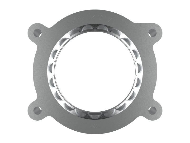 aFe 2020 Vette C8 Silver Bullet Aluminum Throttle Body Spacer Works w/ Factory Intake Only - Silver - 46-34017