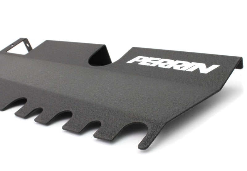 PERRIN 15-21 Subaru WRX/STI Radiator Shroud (With OEM Intake Scoop) - Black - PSP-ENG-512-4BK