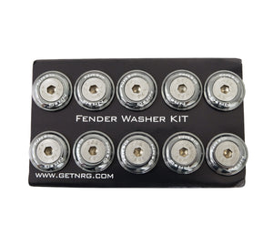 NRG Fender Washer Kit w/Rivets For Plastic (Gunmetal) - Set of 10 - FW-100GM