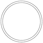 Cometic Holley Airhorn .060in Fiber Carburetor Gasket - C5388