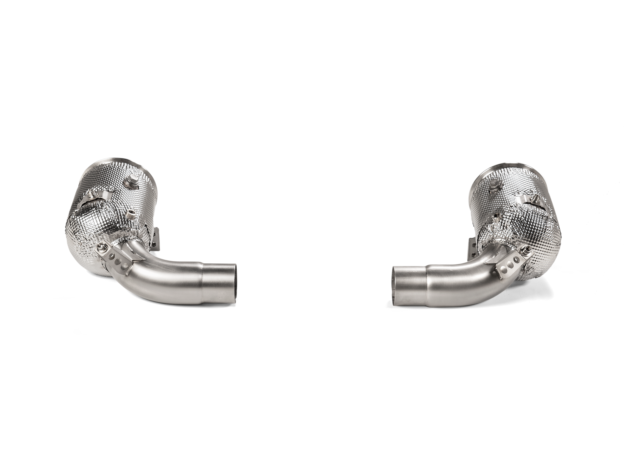 Akrapovic Link Pipe Set w Cat (SS) - Porsche 911 Carrera /S/4/4S/GTS/Cabriolet/Targa/Dakar (992) 2024+ - L-PO/SS/3 - Revzone