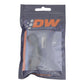 DeatschWerks 6AN Female Swivel 45-Degree Hose End PTFE (Incl 1 Olive Insert) - Anodized Matte Black - 6-02-0851-B