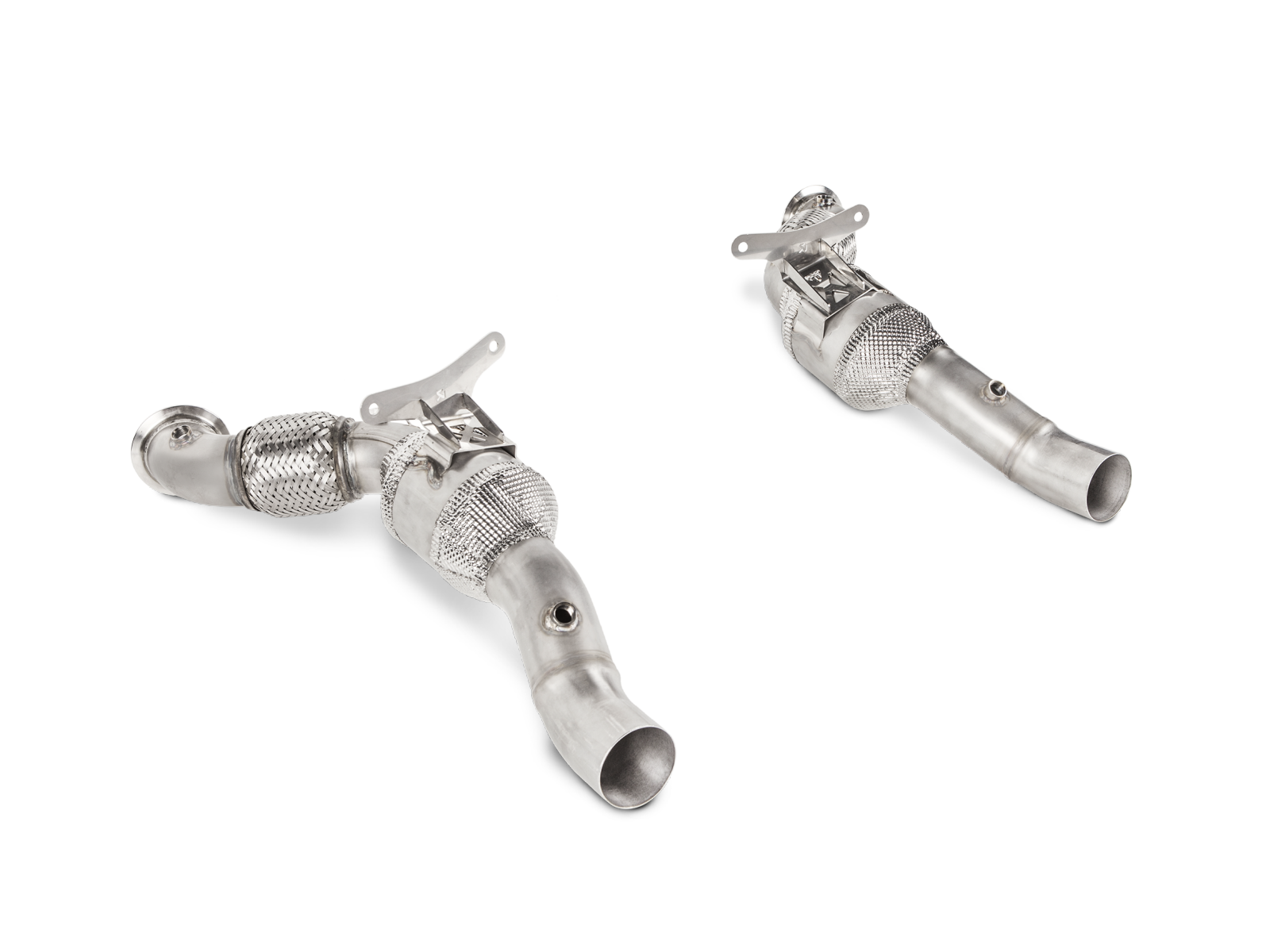 Akrapovic Link Pipe Set w/o Cat (SS) - Ferrari 488 GTB/488 Spider 2019+ - L-FE/SS/2 - Revzone