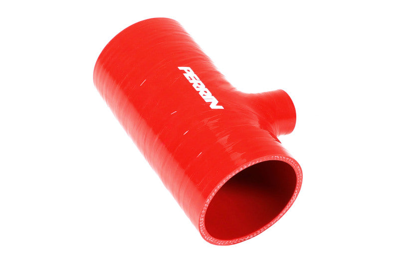 PERRIN 22-24 Subaru WRX / 20-25 LGT & OBXT Turbo Inlet Hose w/Turbo Adapter Flange (Short) - Red - PSP-INT-426RD