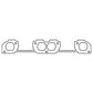 Cometic Chrysler W7/W8/W9 Head V8 .042in ArmorCore Exhaust Manifold Gasket Set - C5593-042