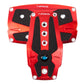 NRG Brushed Aluminum Sport Pedal A/T - Red w/Black Rubber Inserts - PDL-250RD