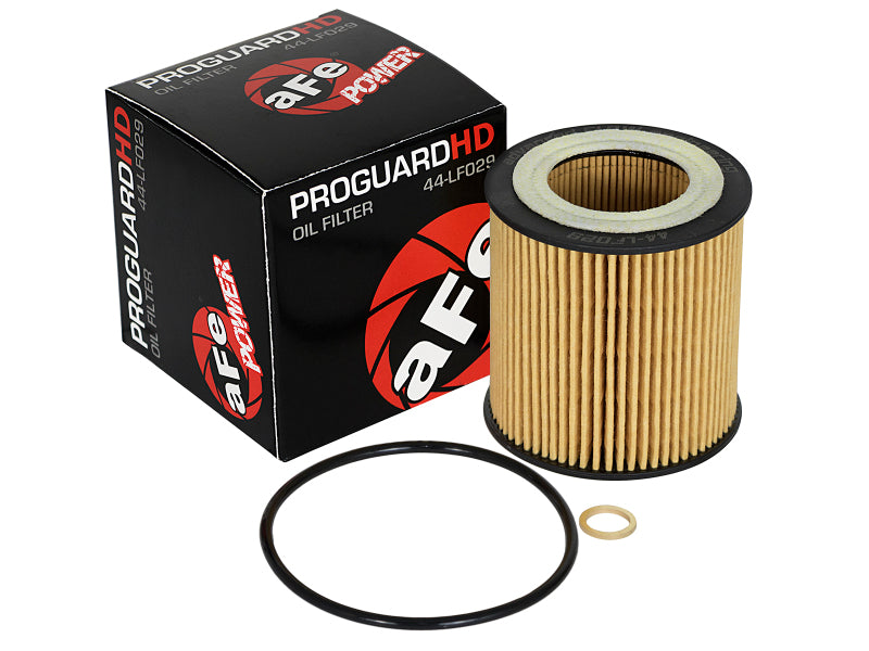 aFe Pro GUARD D2 Oil Filter 06-19 BMW Gas Cars L6-3.0T N54/55 - 4 Pack - 44-LF029-MB