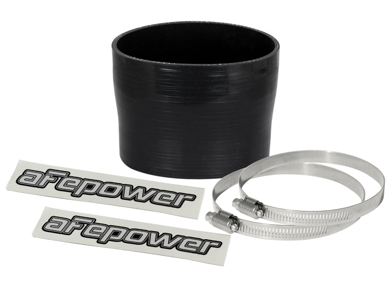 aFe Magnum FORCE (3-3/4in ID to 3-1/2in ID x 3in L) Straight Reducing Coupler - Black - 59-00086